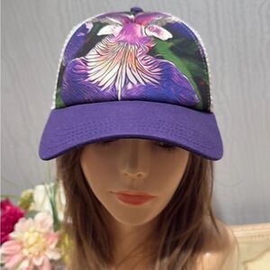 Pukka Soul Happy Wild Iris Purple SnapBack Trucker Cap Hat